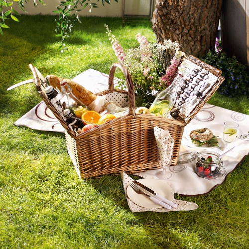 Плетёные корзинки для летних пикников