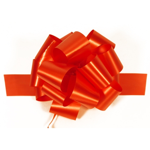 Купить Бант-шар - Декор корзин, Другое из синтетическая лента, цвет красный фото Бант шар красный