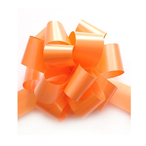 Купить Бант-шар - Декор корзин, Другое из синтетическая лента, цвет оранжевый фото Бант шар оранжевый матовый