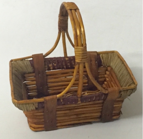 Купить Корзина плетеная из ивовой лозы №1 - , Плетеные корзины для упаковки подарков из лоза, цвет коричневый фото LM131014 S/3