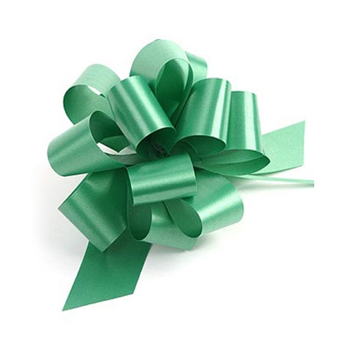 Купить Бант-шар - Декор корзин, Другое из полипропилен, цвет зеленый фото Бант шар 50мм