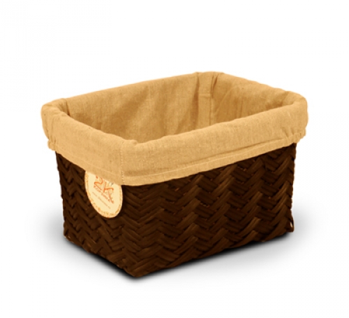 Купить Корзина плетеная прямоугольная №3 из древесина, цвет коричневый F17630 S/4